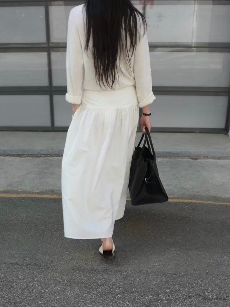White Midi Skirt