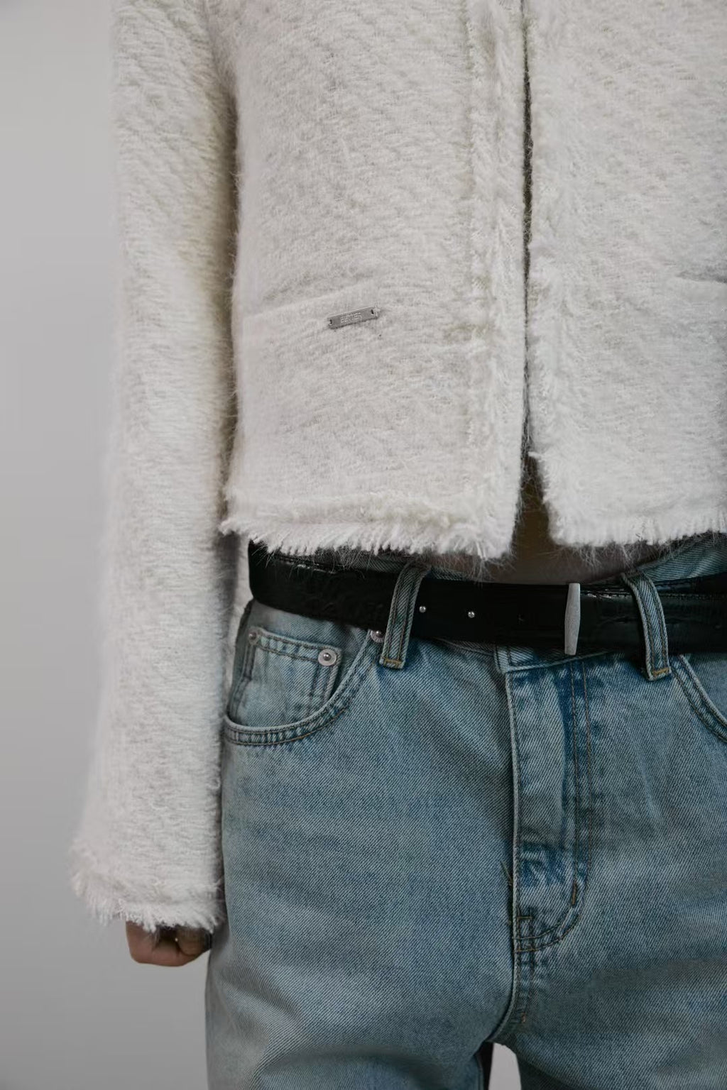 鱷魚紋細皮帶｜Croc-Texture Slim Belt