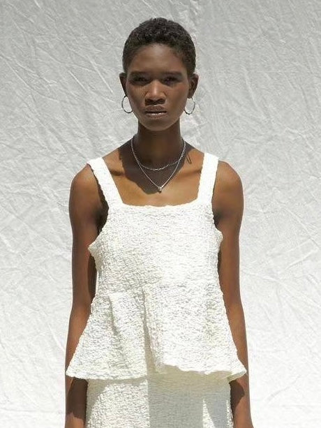 Crinkled Smocked Camisole