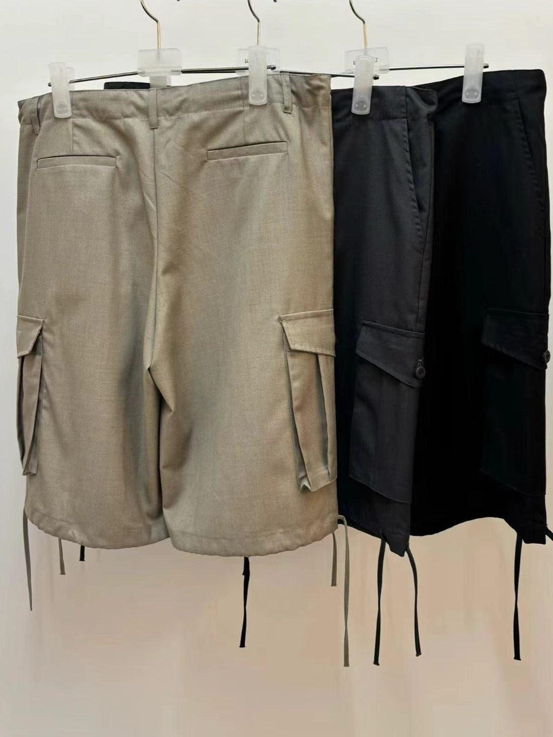 Drawstring Utility Cargo Shorts