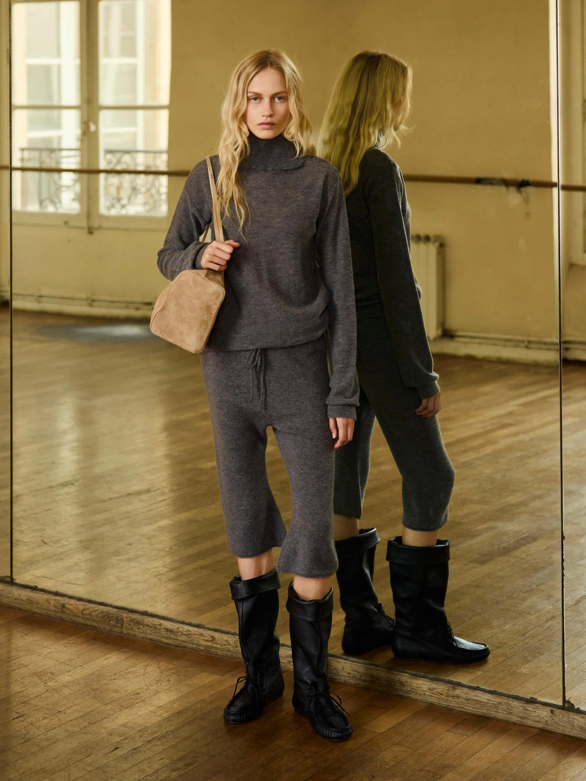 Accent Asymmetric Turtleneck
