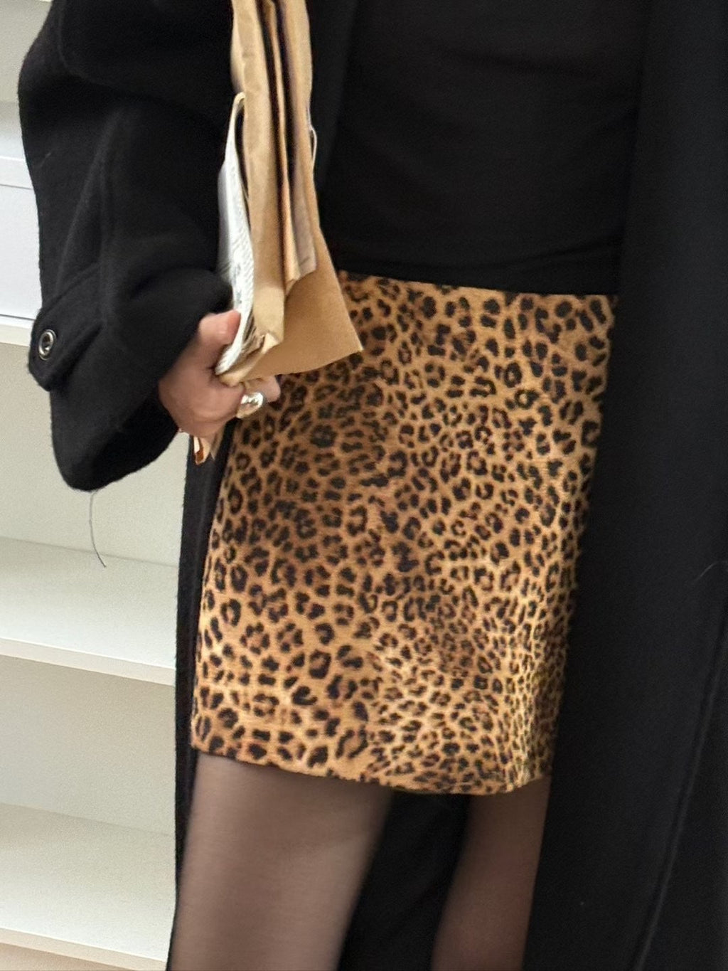 豹紋短裙｜Leopard Mini Skirt