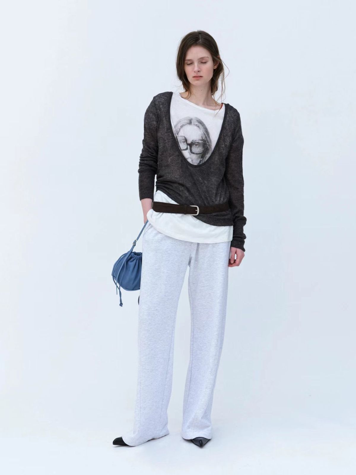 V-Neck Knit Cardigan