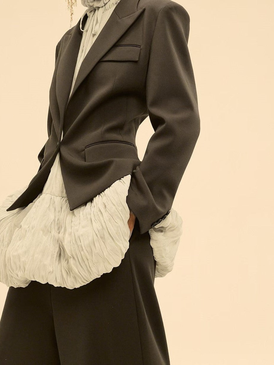 Structured Double-Breasted Blazer