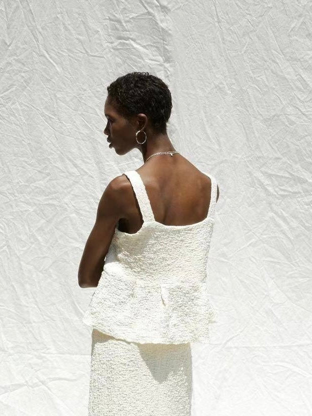 Crinkled Smocked Camisole