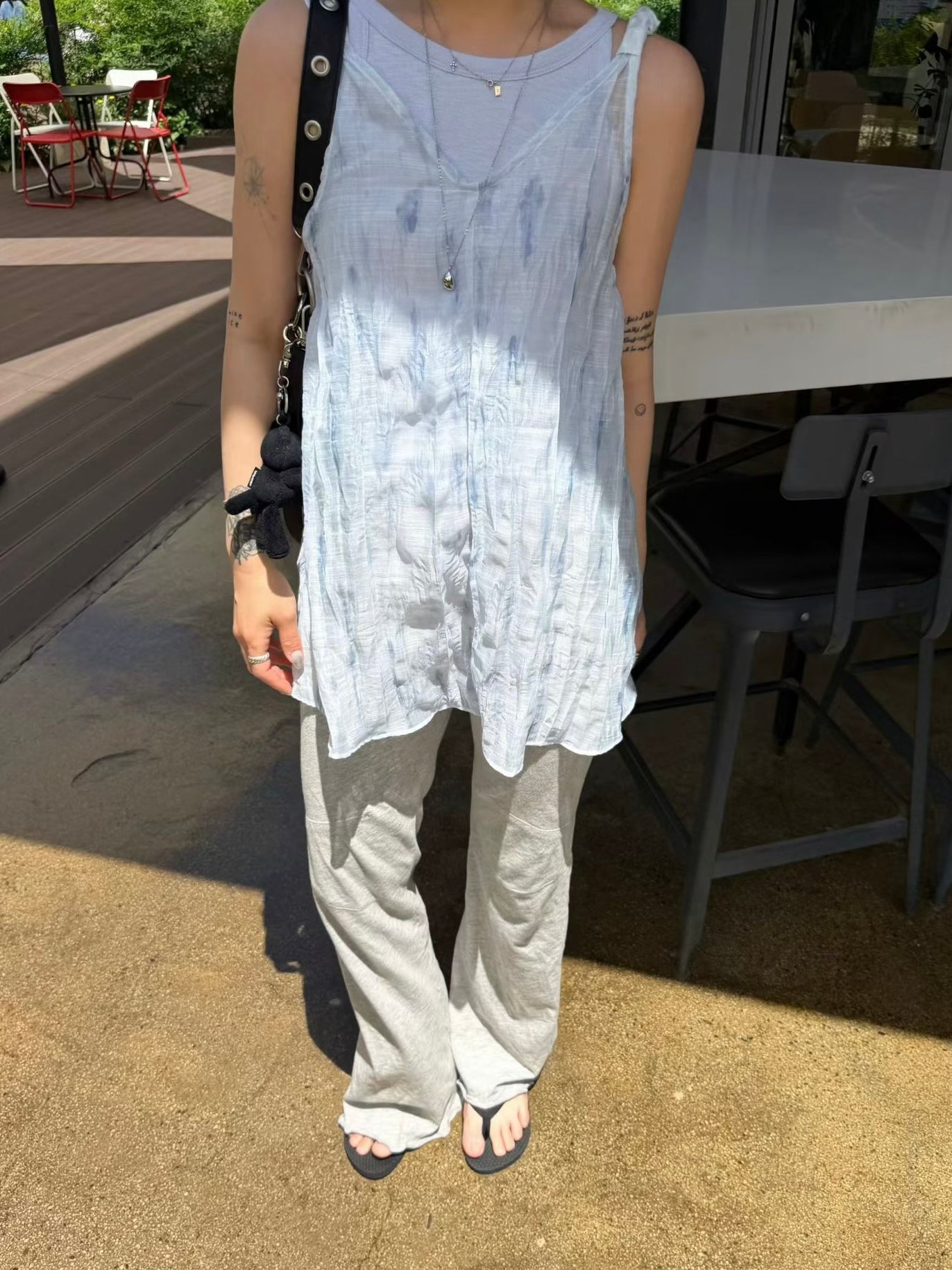 Cotton Flared Pants
