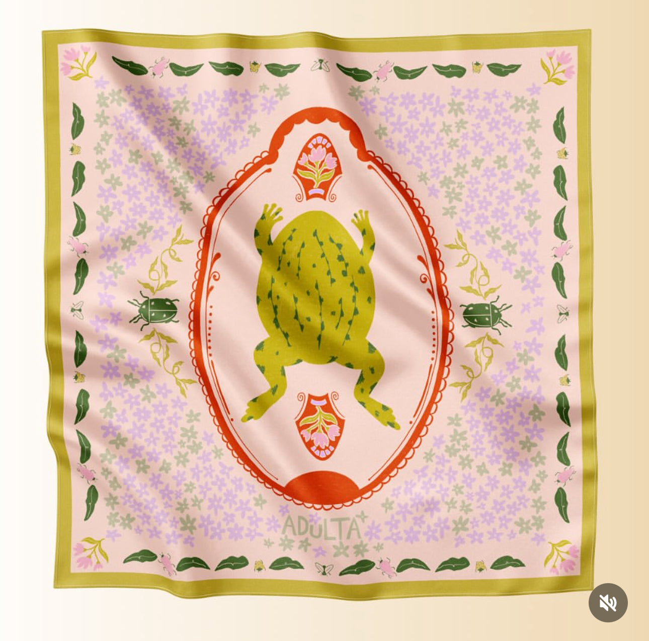 Print Silk Scarf