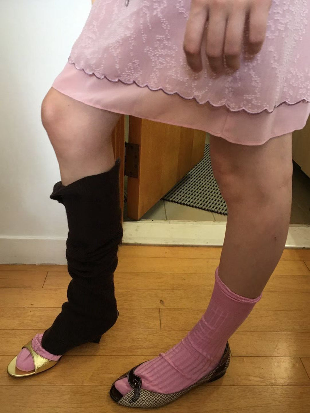 奶油粉針織襪｜Soft Rib Socks