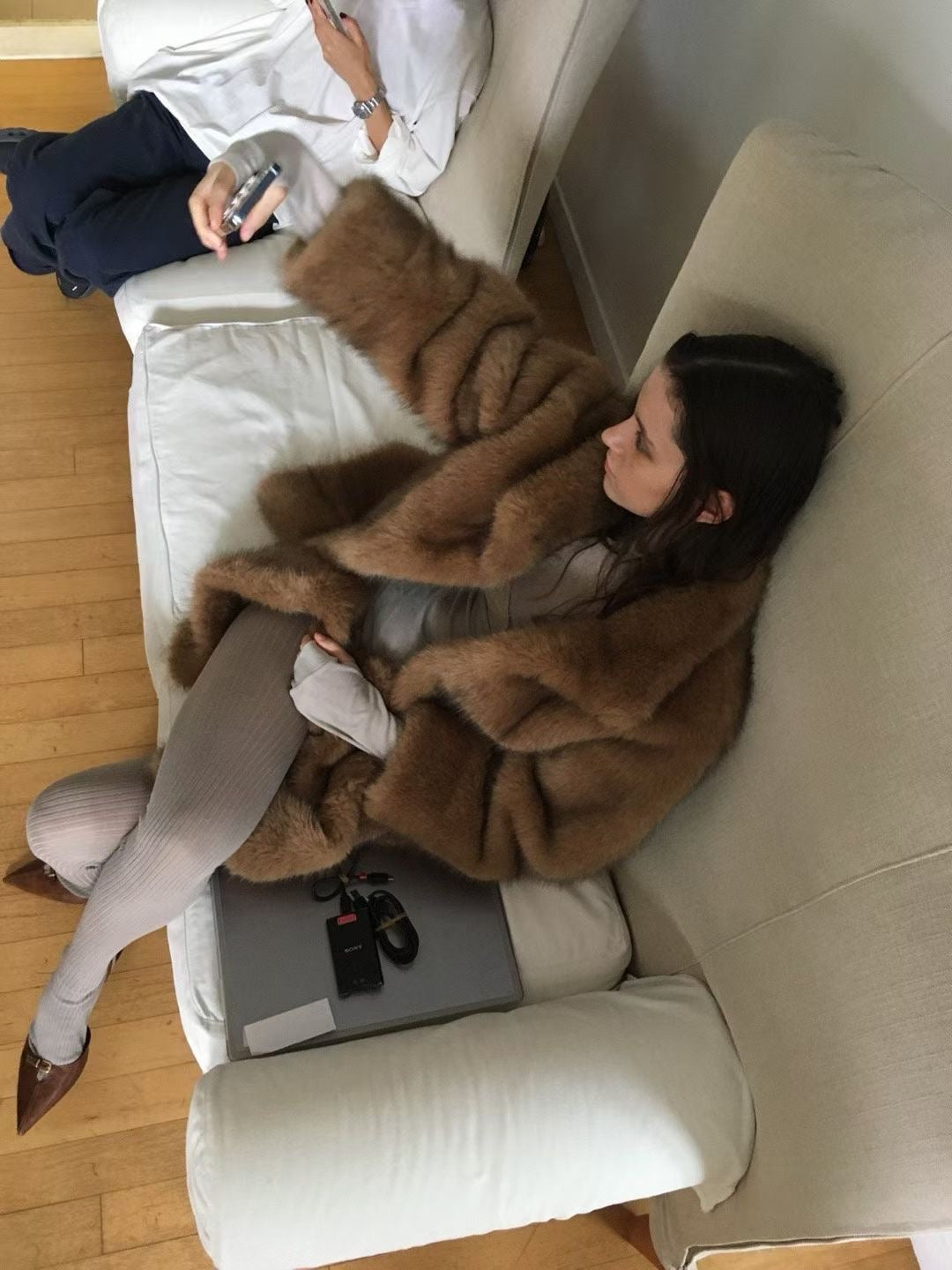 毛毛外套｜Faux Fur Coat – Caramel