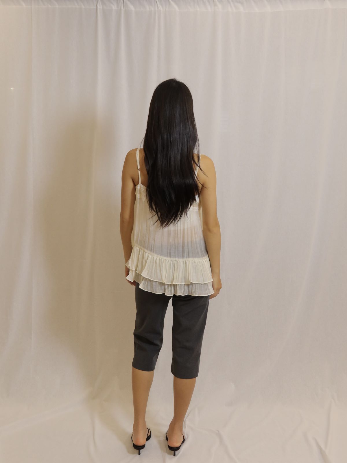 Sheer Lace Trim Camisole