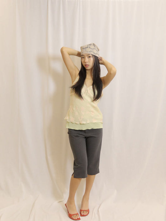 Grey Capri Trousers