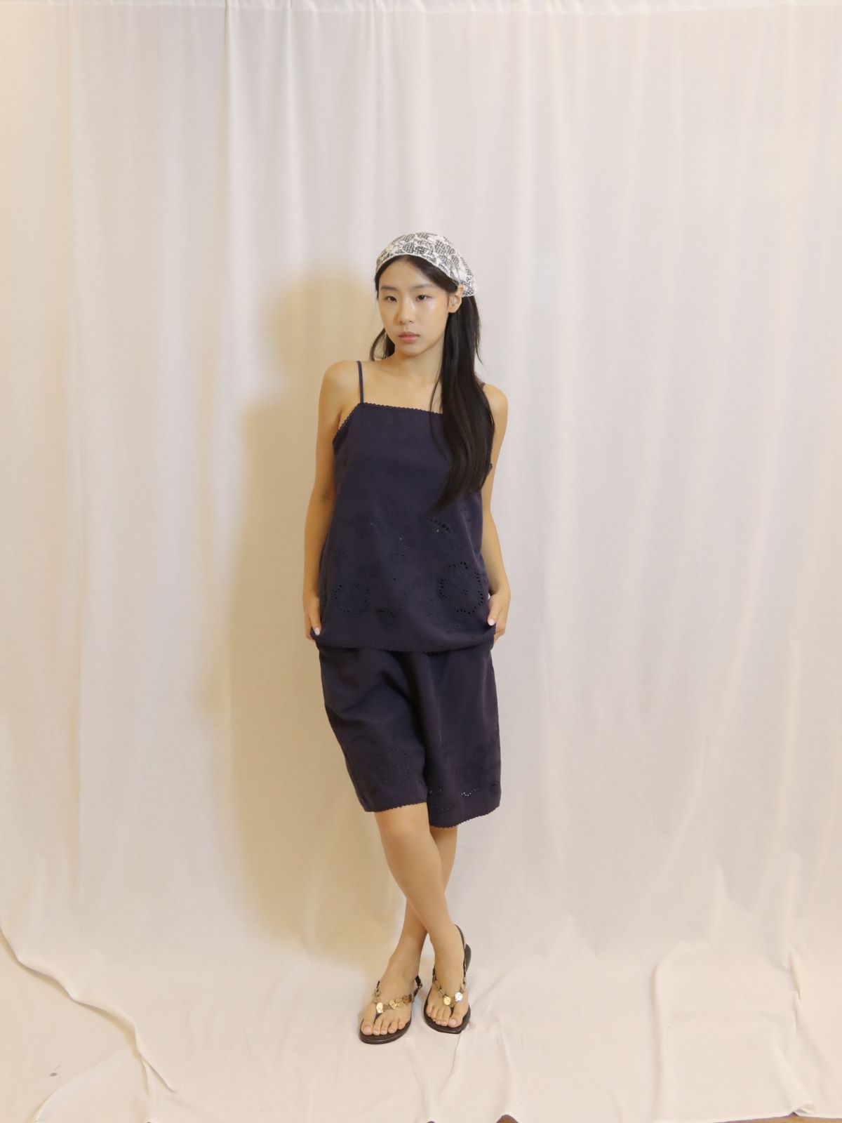 White Embroidered Camisole