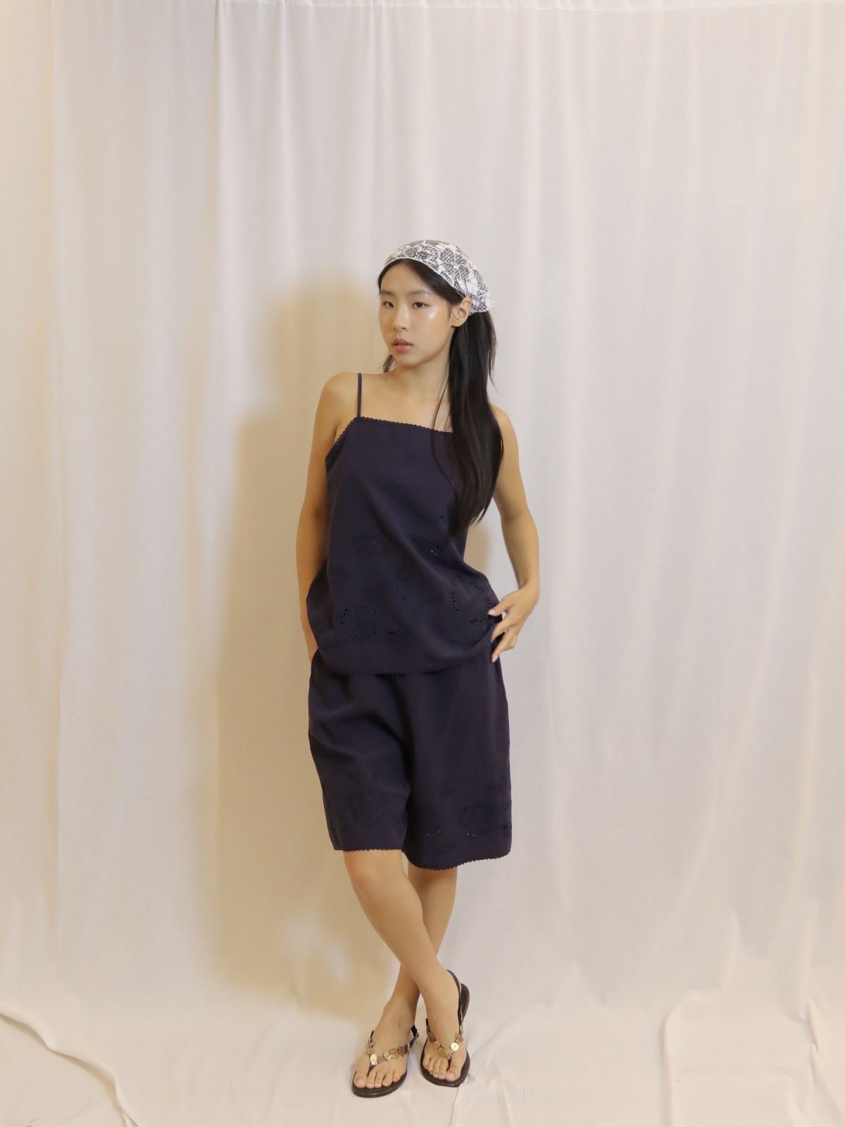 White Embroidered Camisole