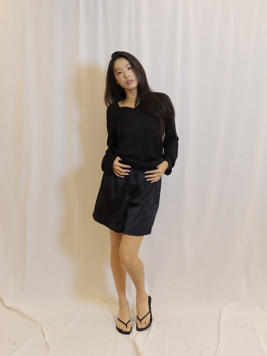 V-neck Knit Top