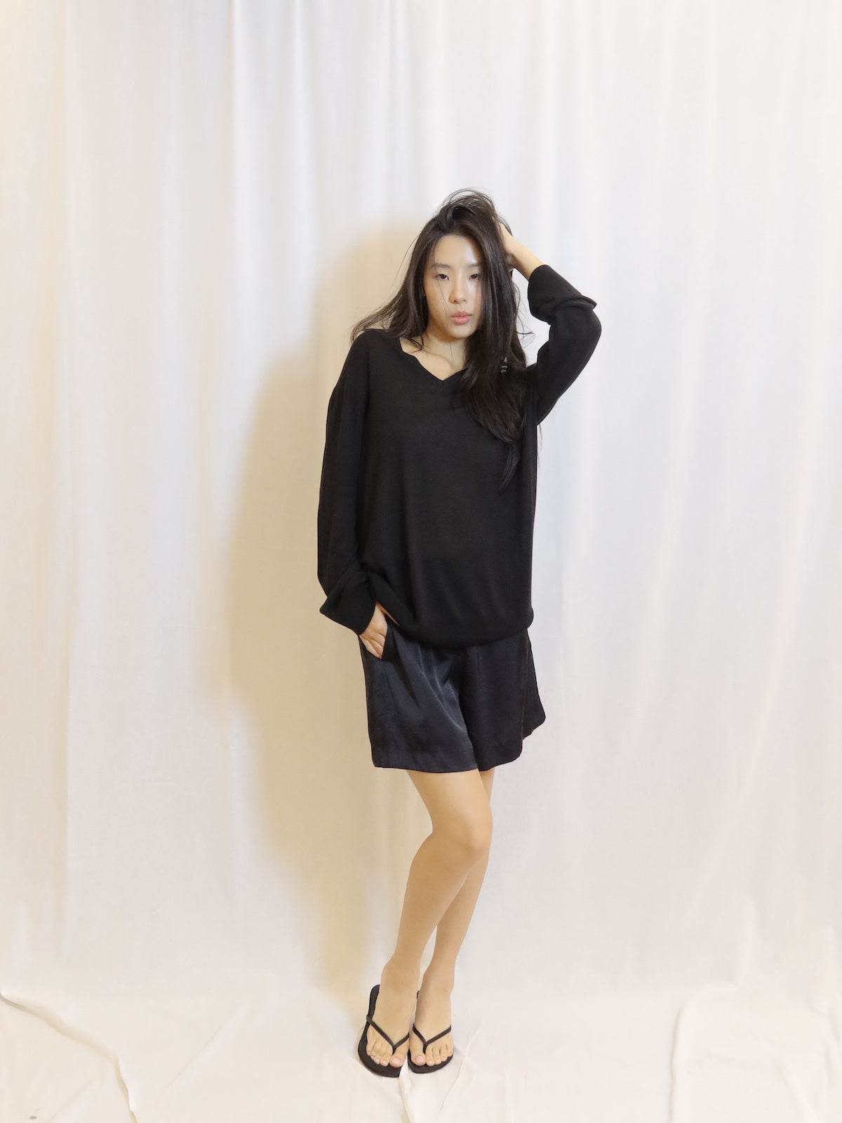 V-neck Knit Top