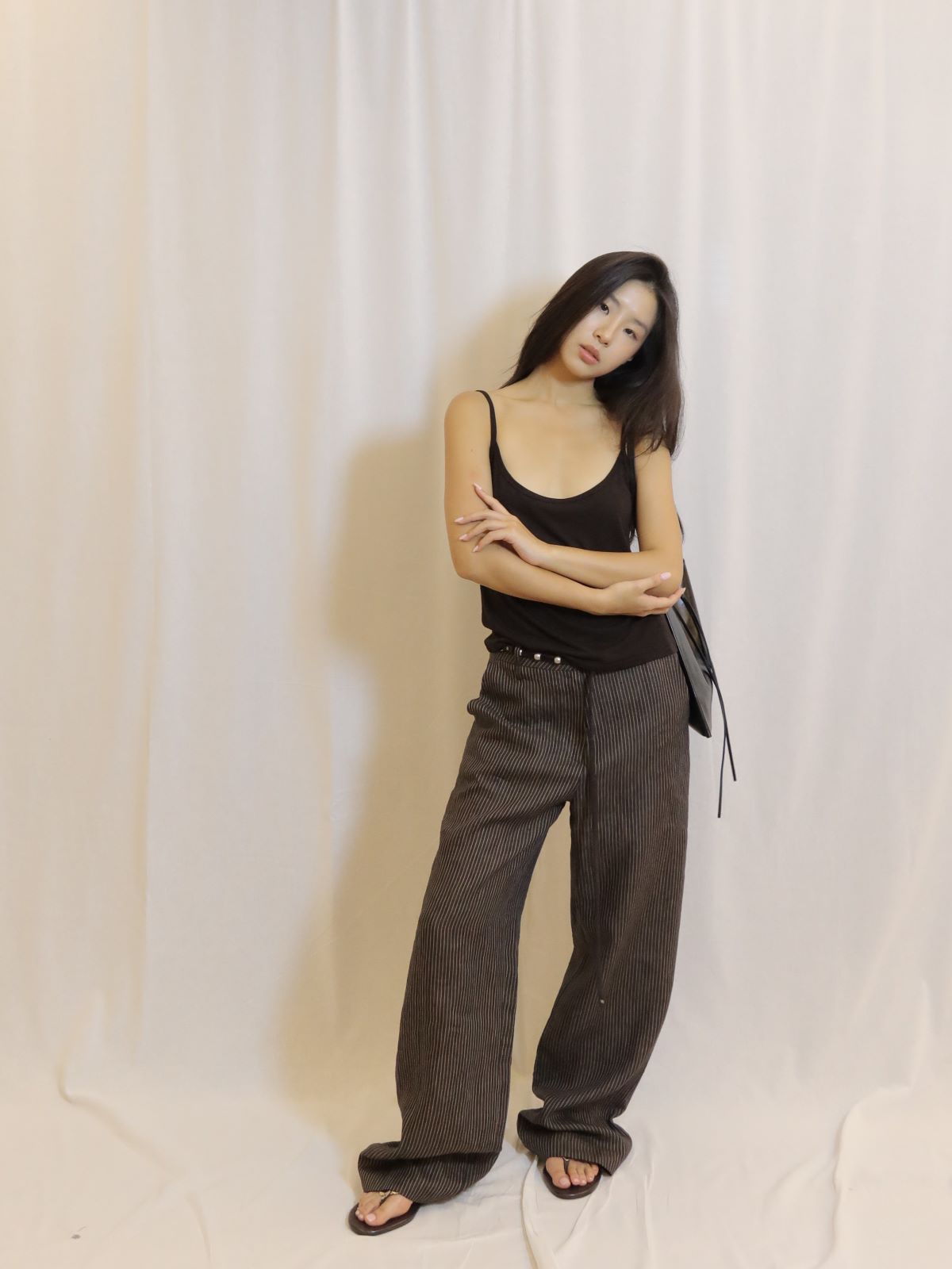Striped Wide Leg Trousers