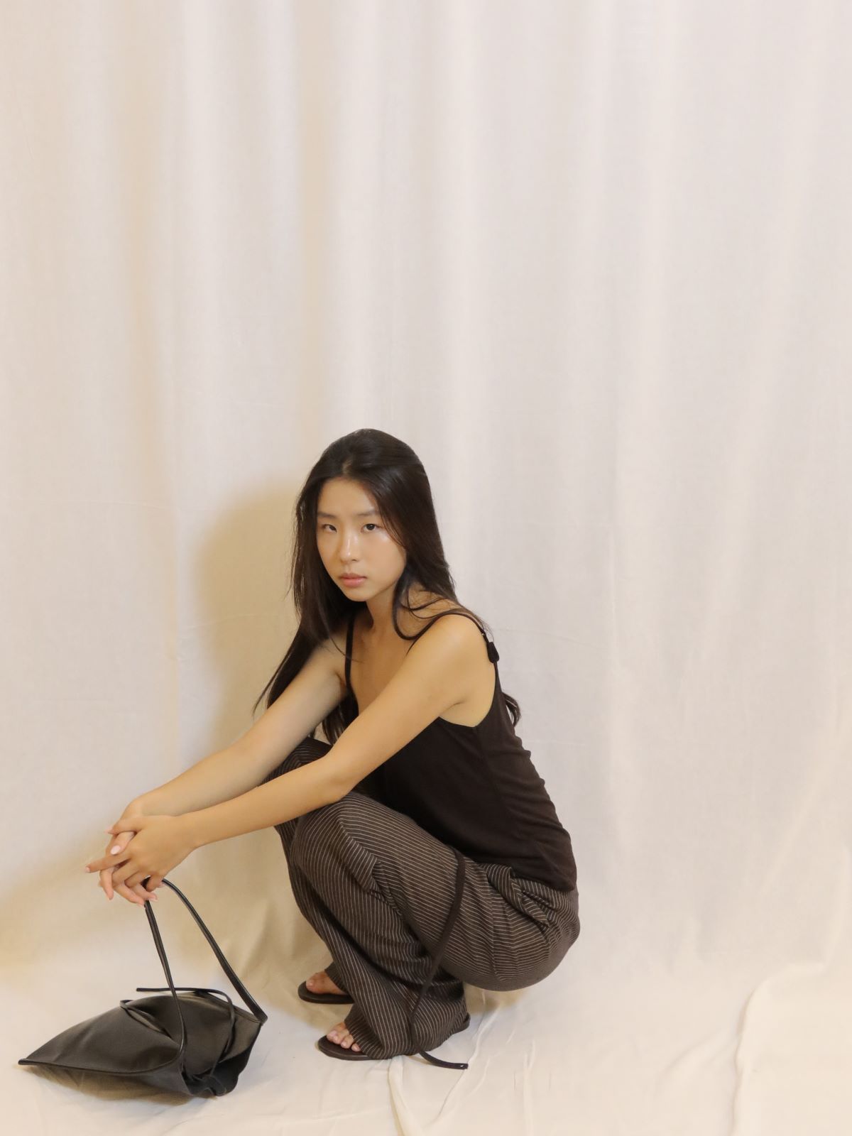 Black Leather Shoulder Bag