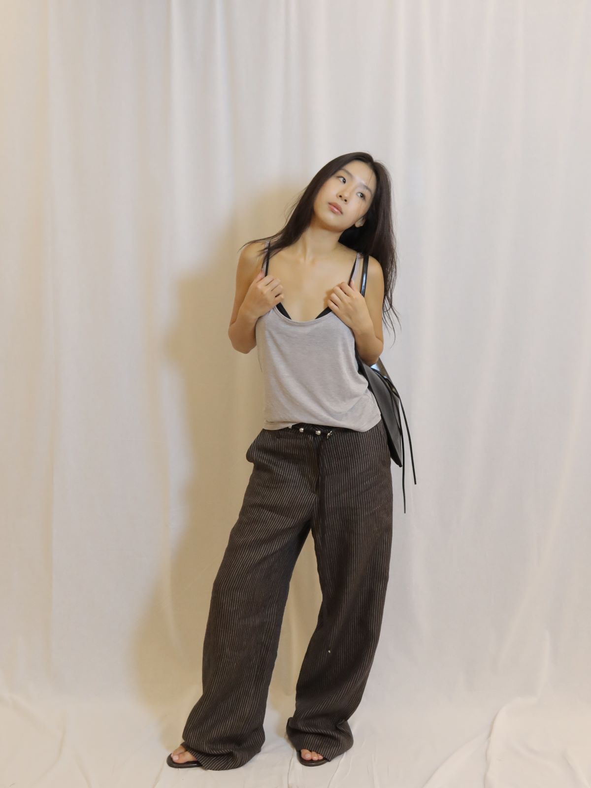 Striped Wide Leg Trousers