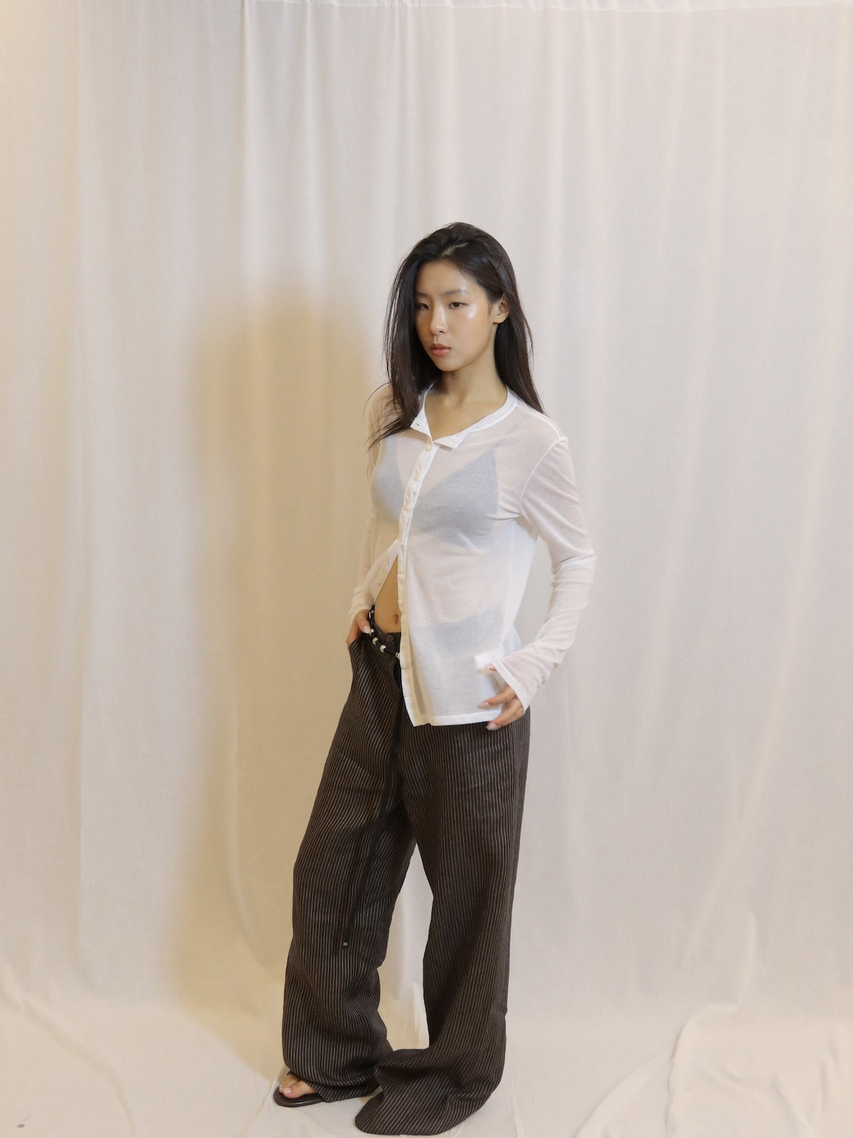 Sheer Knit Cardigan