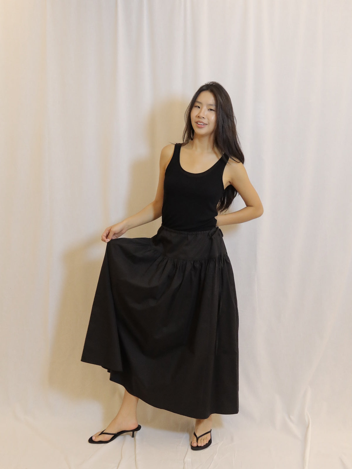 Black Midi Skirt