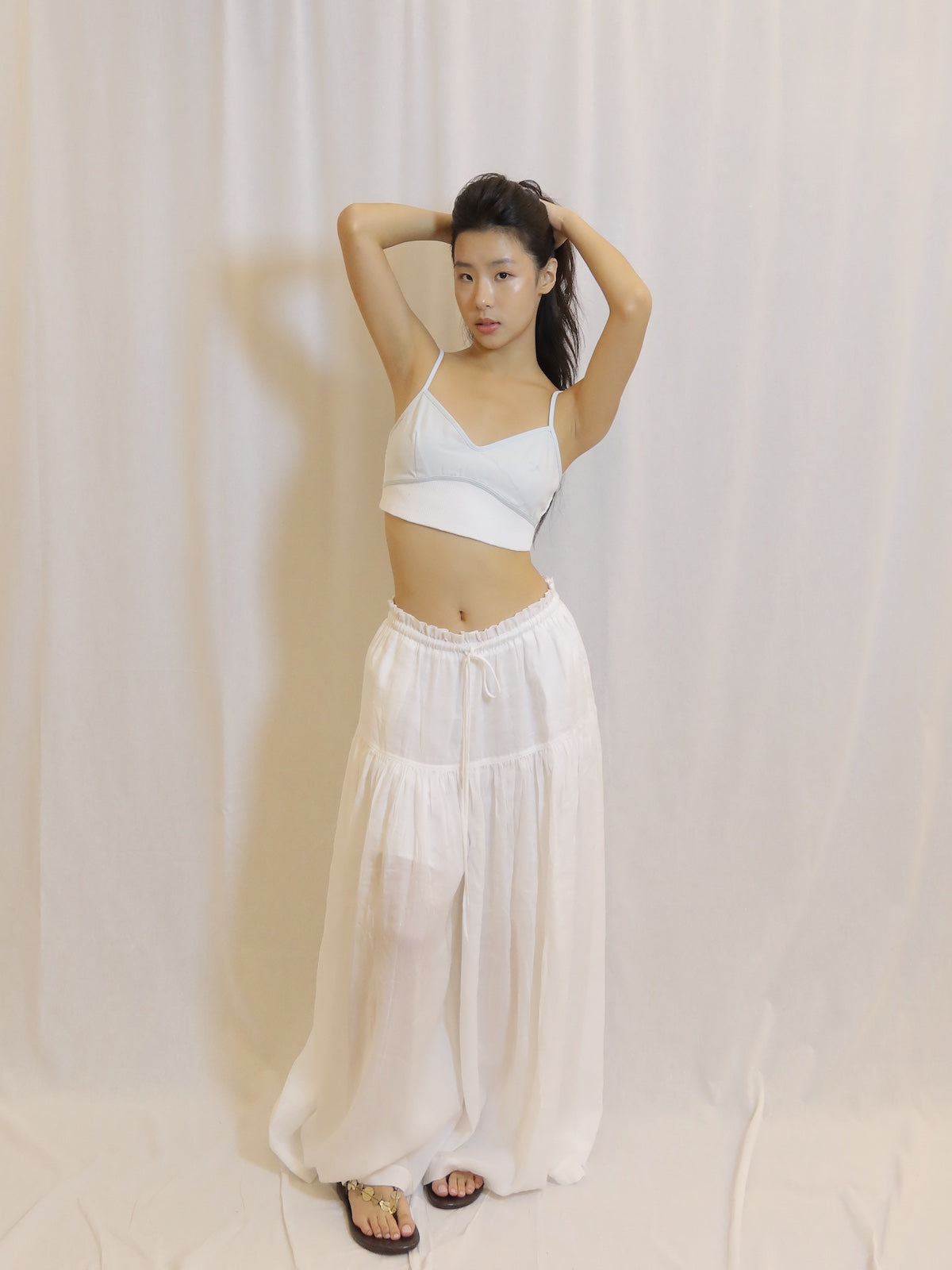 Tiered Maxi Pants