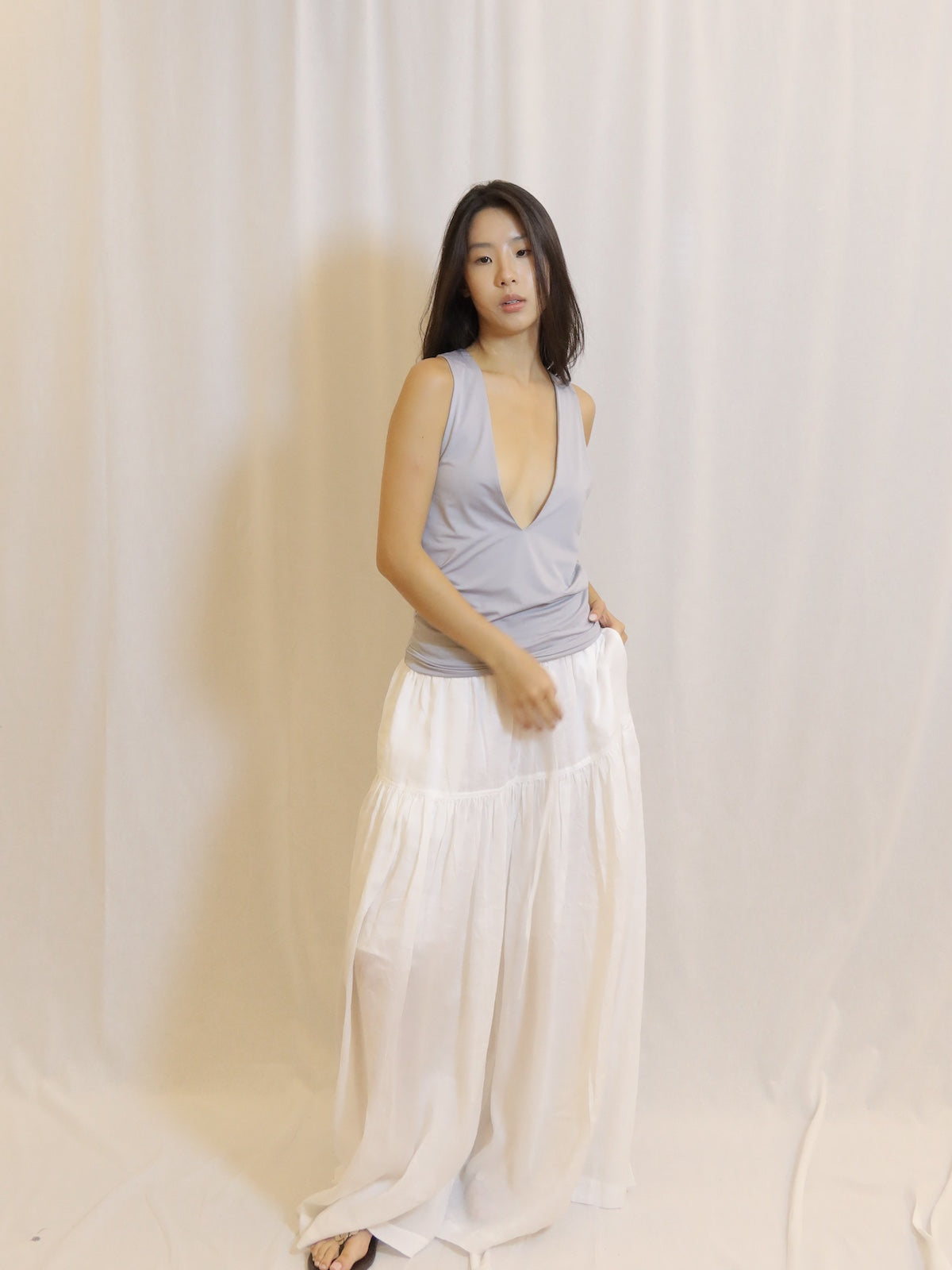 Tiered Maxi Pants