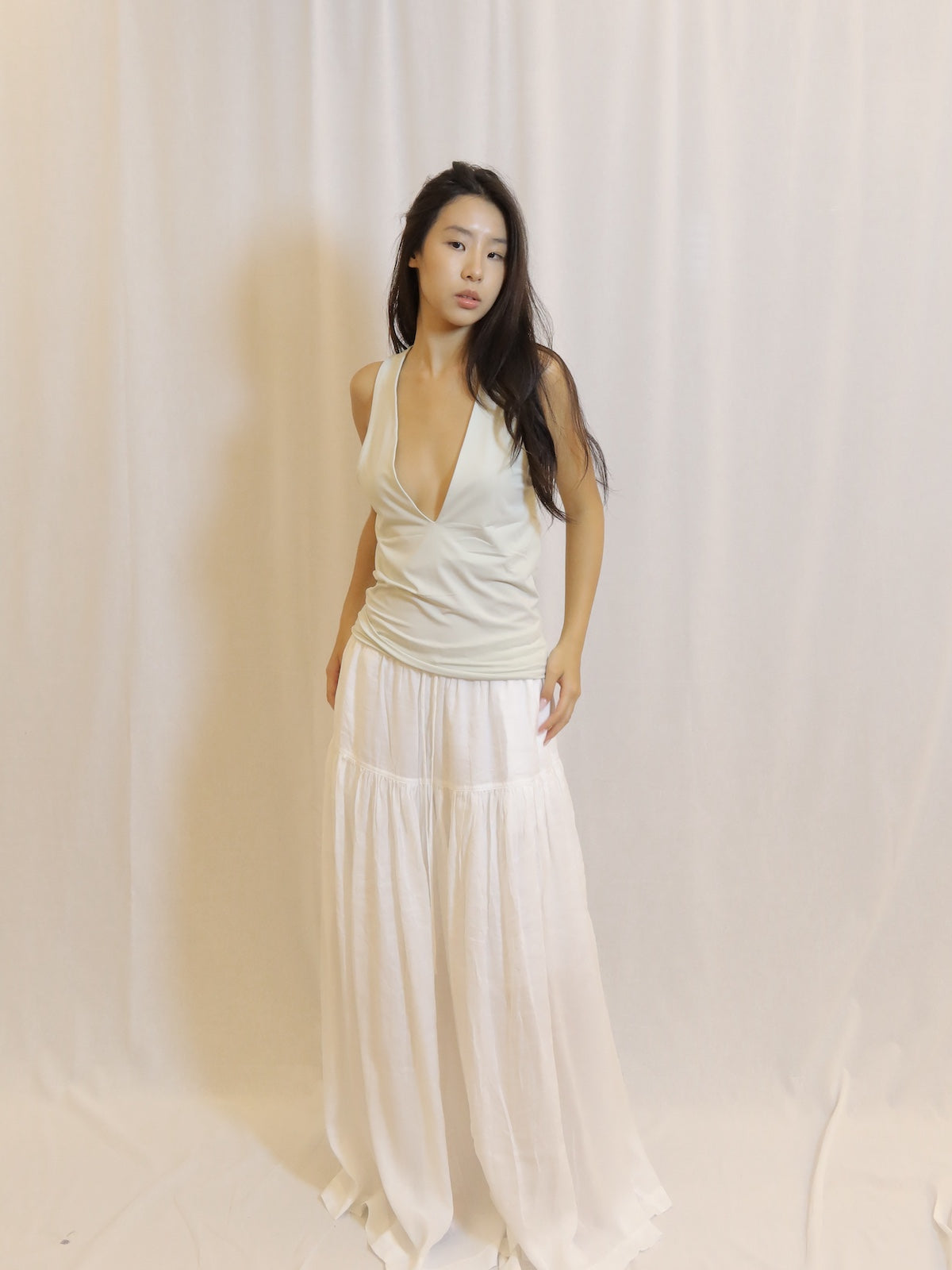 Tiered Maxi Pants
