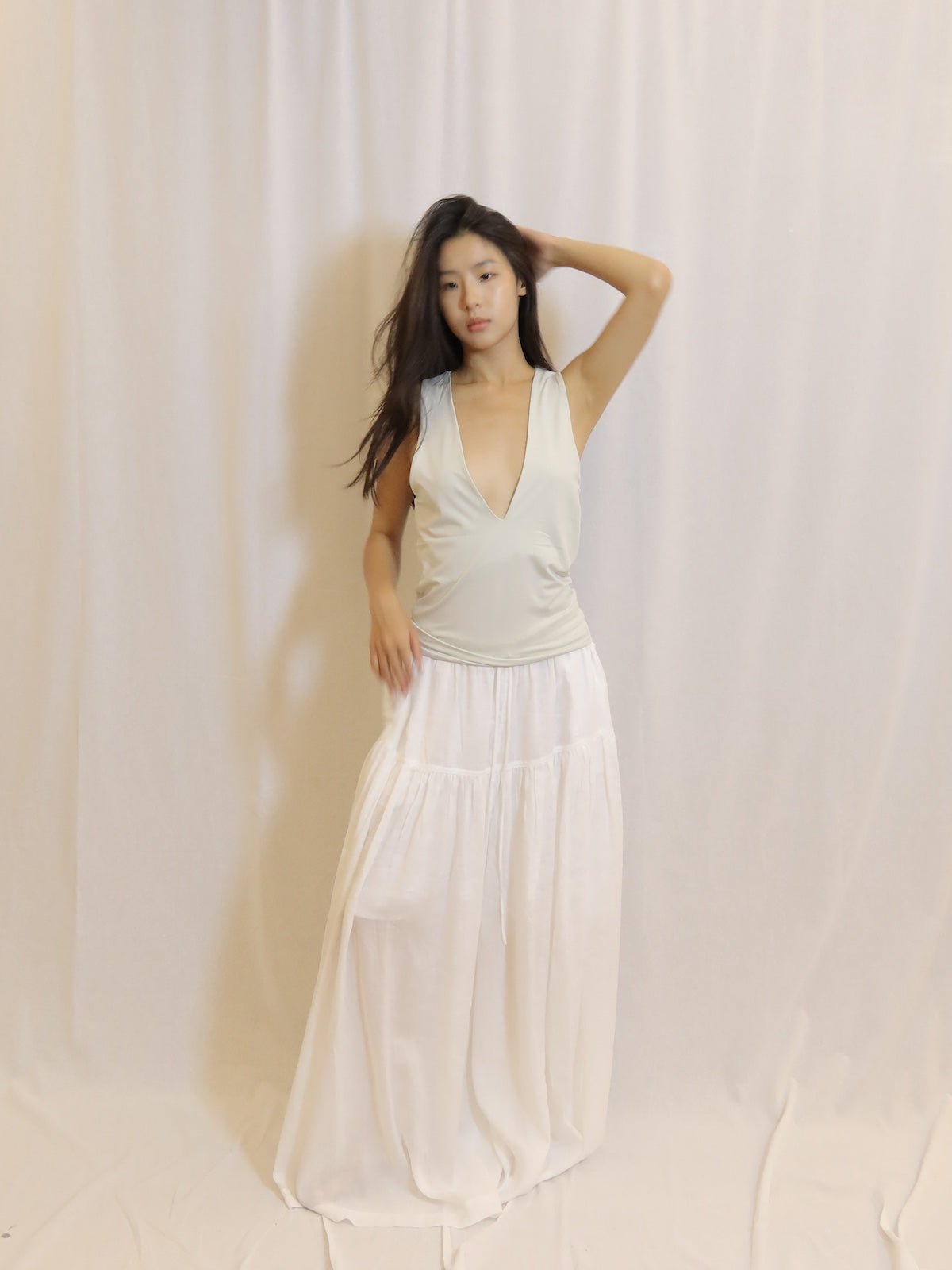 Tiered Maxi Pants