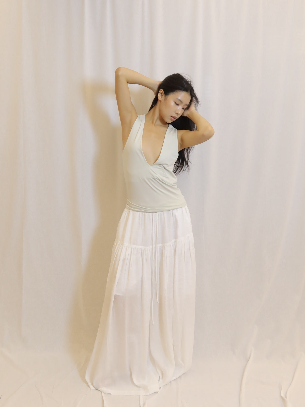 Tiered Maxi Pants