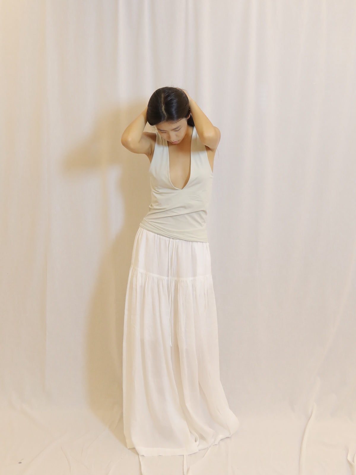 Tiered Maxi Pants