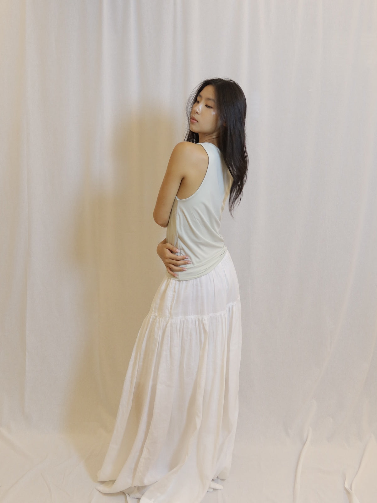 Tiered Maxi Pants
