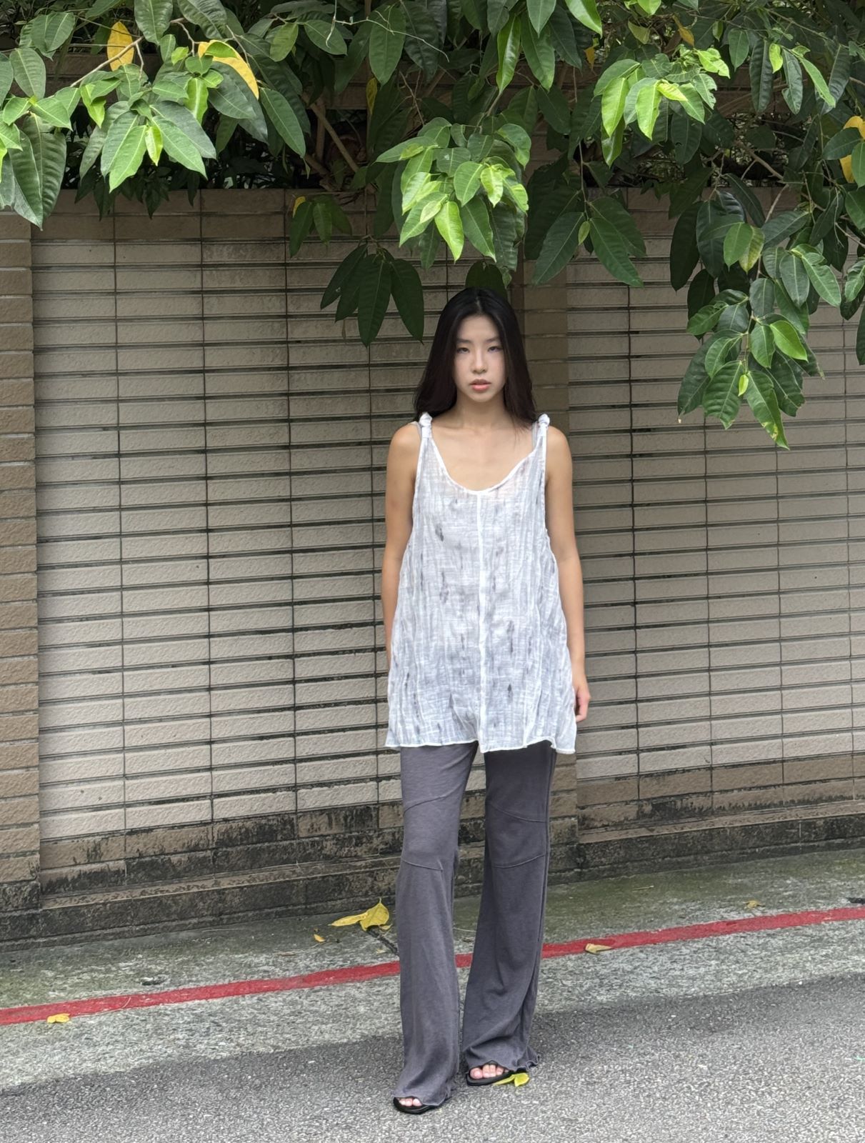 Cotton Flared Pants