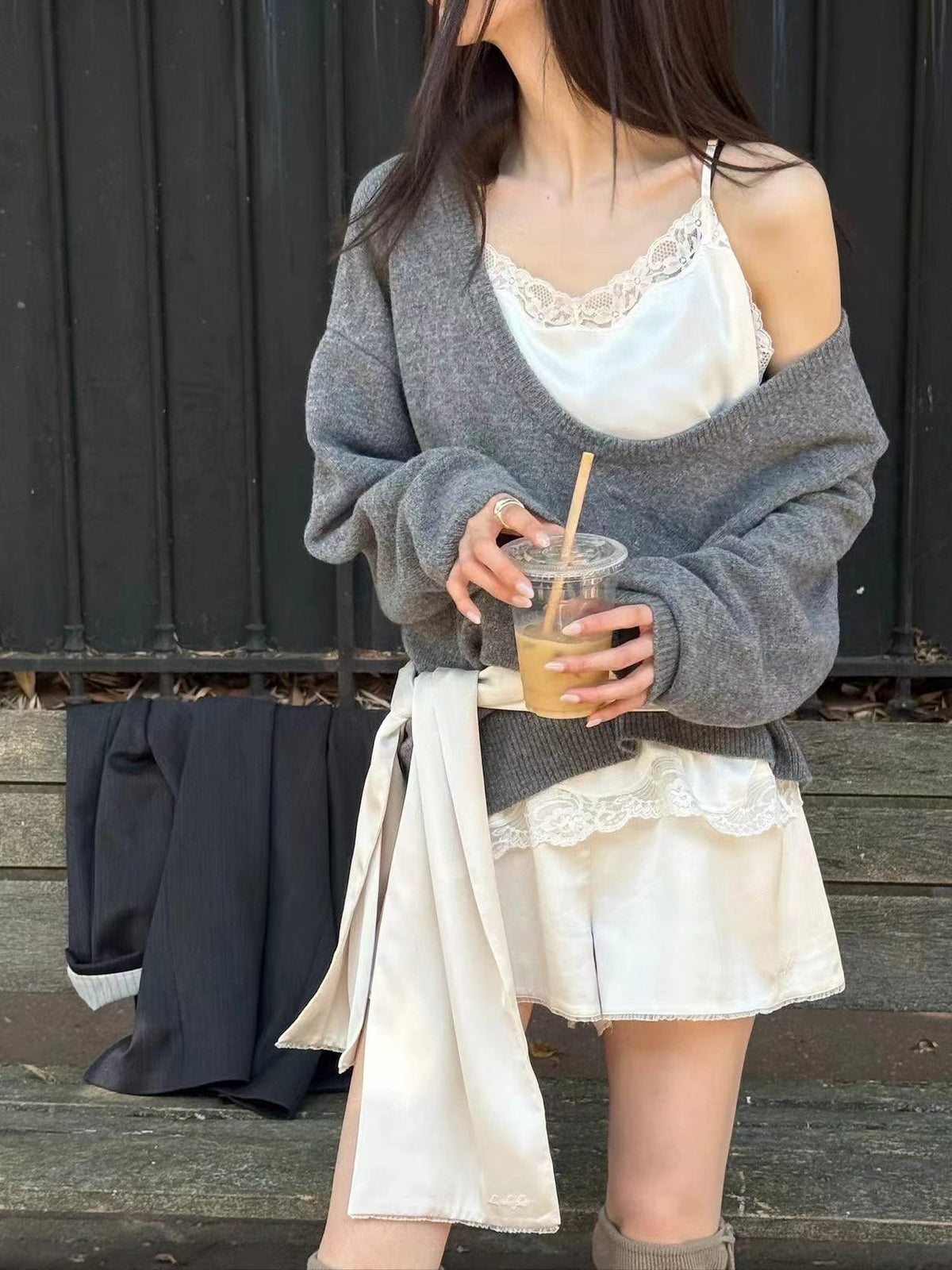 Deep V Neck Sweater