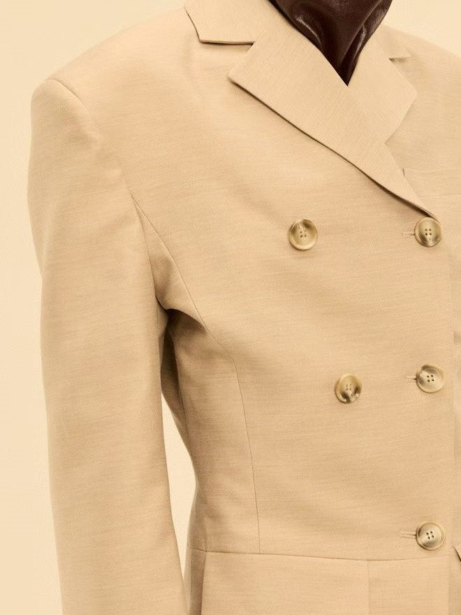 Tailored Double-Breasted Blazer