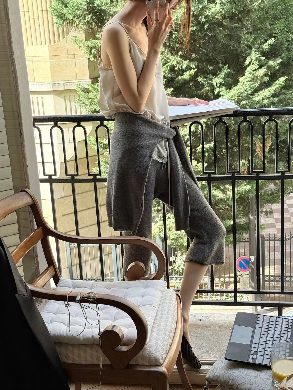 Minimalist Wool Lounge Shorts