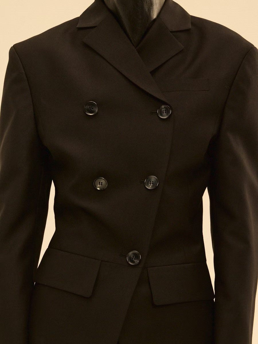 Tailored Double-Breasted Blazer