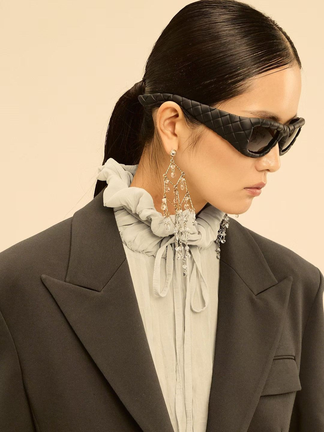 Structured Double-Breasted Blazer