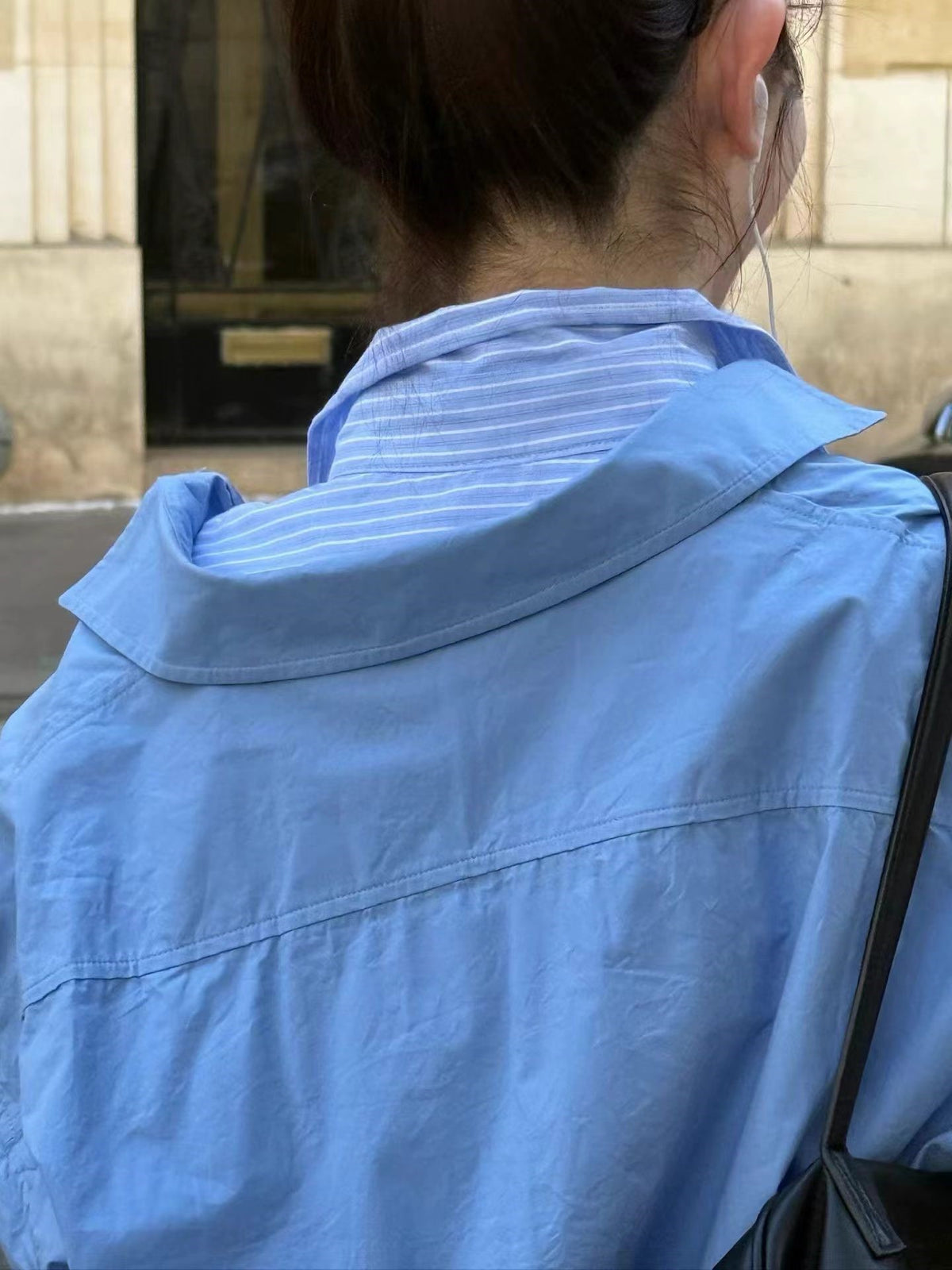 Deep V-Neck Relaxed Shirt
